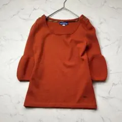 バーバリーブルーレーベル ホースロゴ　イタリア製糸使用 ニットセーター