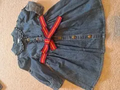 Ralph Lauren　デニムフリル襟ワンピース12m80cm