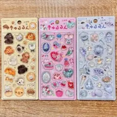 BGM 文具女子博 きゅるるんシール　3つセット