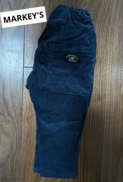 MARKEY'S　ダークブルー コーデュロイパンツ ウエストゴム