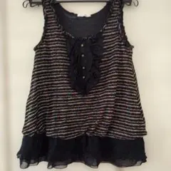 axes femme ノースリーブ チュニック フリルのサムネイル