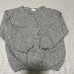 H&M グレー カーディガン 12M