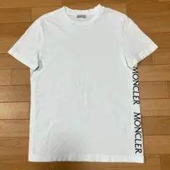 極美品］モンクレール ロゴ ワッペン 白 S Tシャツ 国内正規品 5S252 