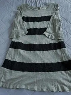 Rose Tiara ボーダーワンピース