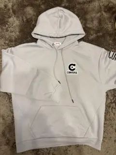 【未使用】CONVERSE メンズ　グレー パーカー　スウェット LLサイズ
