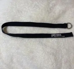 LOVETOXIC リング付きブラックベルト ベルト