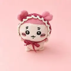 ちいかわ 古本屋 カニちゃん かに ボンネット ピンク 帽子 ハンドメイド