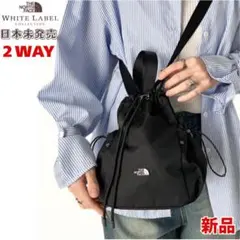 ノースフェイス　２WAY　トート　ショルダー　バッグ　黒　ナイロン　新品　韓国