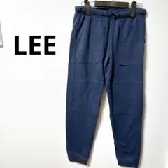Lee リー 【L】ネイビー グレー ストレートカット パンツ 裏着毛