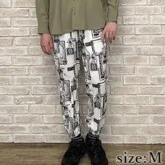 【未使用】AXES-X フラワー×額縁PTパンツ