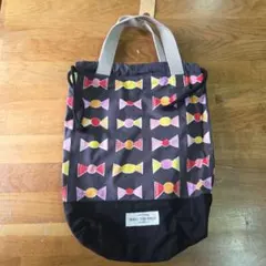 キャンディ柄上履き袋　ハンドメイド　シューズケースのサムネイル