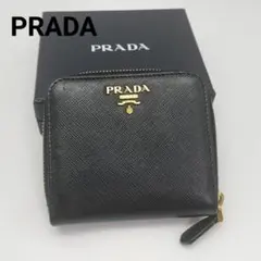 極美品✨プラダ　折り財布　サフィアーノレザー　ブラック　黒のサムネイル