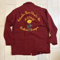 R*読様 【超希少】70s Pendleton ウールシャツ　ロープ刺繍　バラ柄