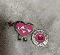 Callaway ゴルフ マーカー クリップ ピンク ハート