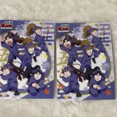 忍たま乱太郎 ファミマプリント ブロマイド 5年生集合2枚セット レア