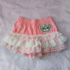 アースマジック♡140 マフィー フリル キュロット スカート ピンク