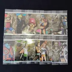 ワンピース ウエハースカード　麦わらの一味　コンプ　10枚未開封セット！