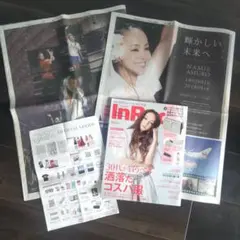 安室奈美恵　InRed 沖縄タイムス　2018.9.16