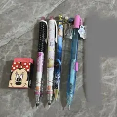Disney 筆記具5点セット 消しゴム➕シャーペン