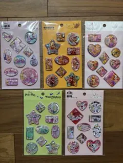 ウォーターシール Disney セリア ５枚セット