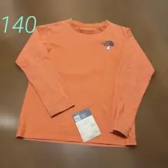 THE NORTH FACE 長袖カットソー オレンジ　知床　トコさん 140