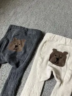 GAP クマ　タイツ２色　レギンスセット