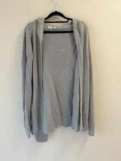 GAP グレー フード付きカーディガン M