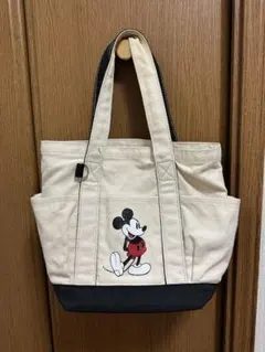 ミッキーマウス刺繍トートバッグ