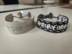 刺繍デザイン ブレスレット 2点セット