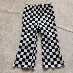 SHEIN チェック柄フレアパンツ 12-18M