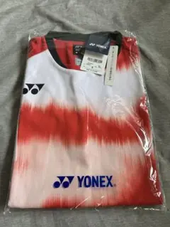 YONEX ゲームシャツ 柳井商工 背面 ユニ Lサイズ レッド(2) YONEX ゲームシャツ 柳井商工 背面 ユニ Lサイズ レッド(2