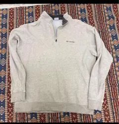 Columbia グレー ジップアップ トレーナー　古着　アメカジ　サイズL