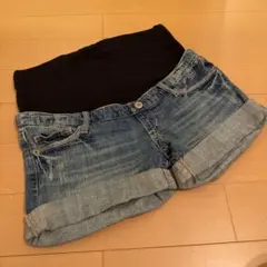 マタニティショートパンツ デニム Mサイズのサムネイル