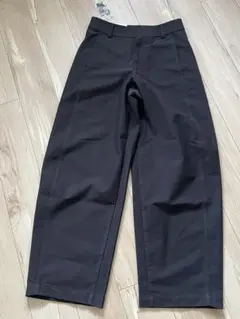 【新品】ユニクロ ジャージー バレルレッグ パンツ M ブラック 黒 ワイド