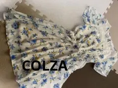 COLZA ハニーズ　花柄 半袖ワンピース 白