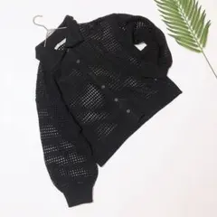 1-96 美品✔️Ray cassin レディース編み目　カーディガン　前開き