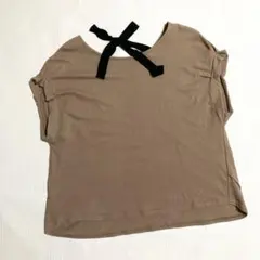 テチチ　Tシャツ　リボン　ブラウン　Te chichiのサムネイル