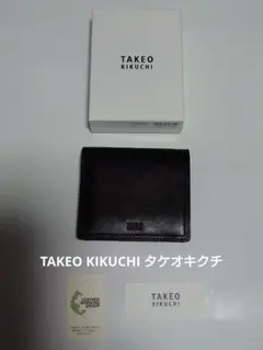TAKEO KIKUCHI タケオキクチ BOX小銭入れ 二つ折り財布 コルティ