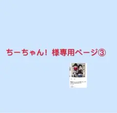 ちーちゃん！様専用ページ③