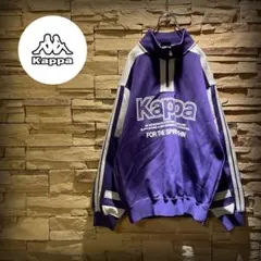 【美品】90s'/kappa/トラックジャケット/ハーフジップ/パープル/L