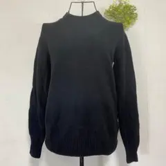 ビームス　ニット　7ゲージ タスマニア クルーネック　Sサイズ　ブラック