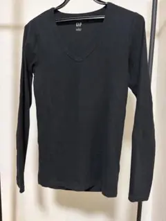 GAP THE MODERN TEE 長袖 Vネック ブラック Sのサムネイル