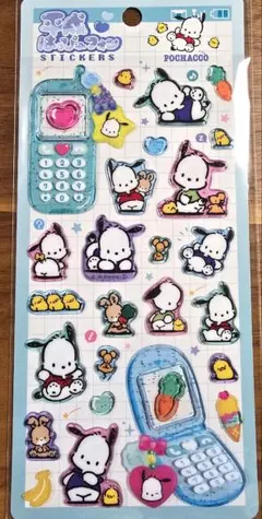 【匿名配送】ポチャッコ平成はっぴーフォンステッカー