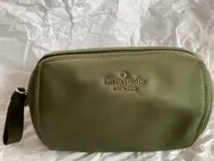 kate spade ポーチ　カーキ