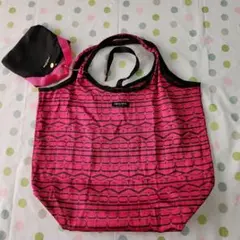 FAUCHON フォション ピンク エコバッグ コンパクト 収納ケース付き