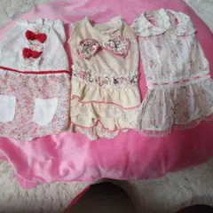 小型犬用フラワープリントドレス