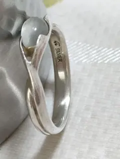 ○5267#0305　４℃/SILVERムーンストーンリング　0325