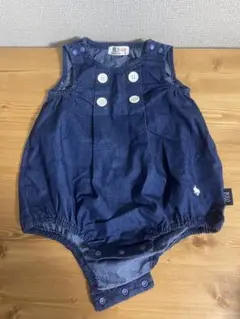 【美品】POLOベビー　デニム　ロンパース　80cm