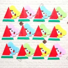 折り紙 ハンドメイド 動物 夏 スイカ ご褒美 壁面飾り # 252のサムネイル