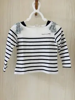 Noeil aime BeBe ボーダー 長袖Tシャツ 90cmのサムネイル